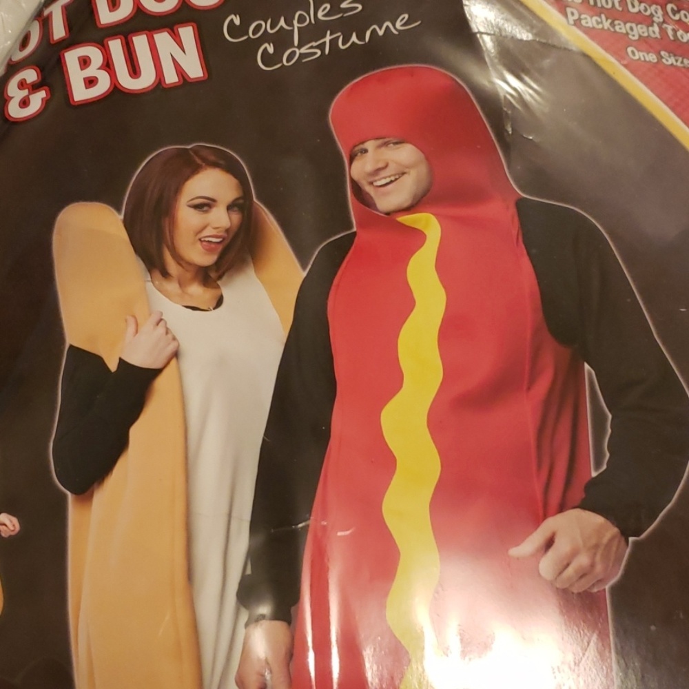 Couples Hot Dog and Bun costume